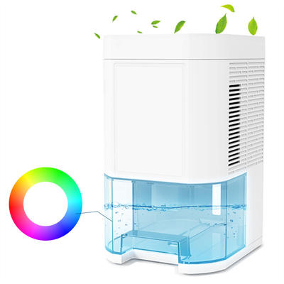 New Portable Small Portable Dehumidifier, 1000ml Timed Mini Dehumidifier with LED Night Light for Home Use